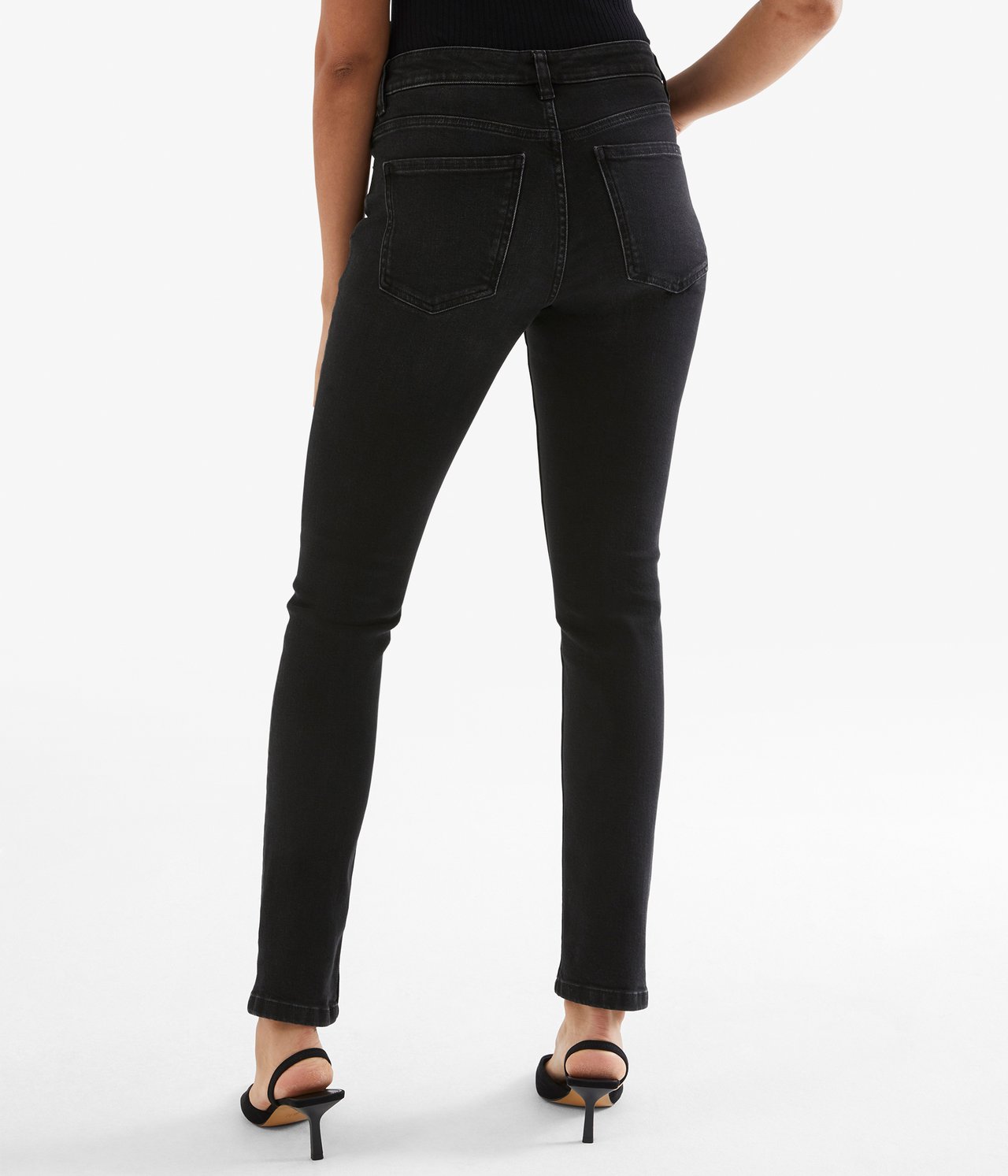 Miranda slim low waist jeans Musta denimi - null - 7