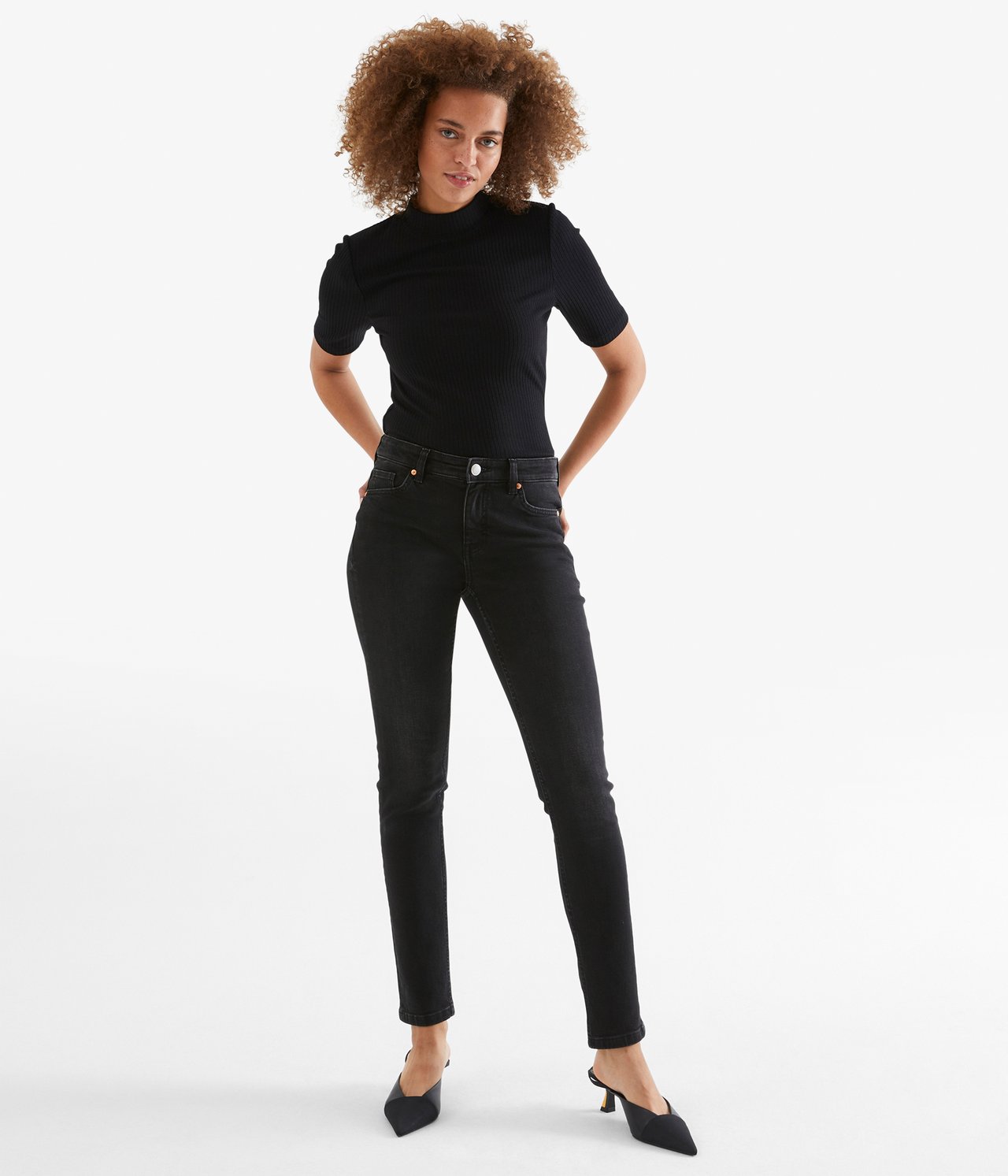 Miranda slim low waist jeans Svart denim - null - 3