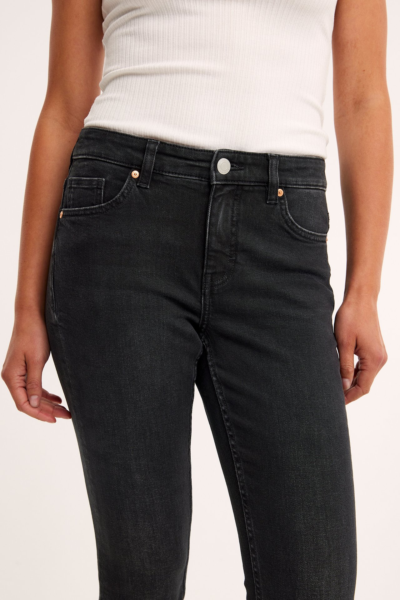 Miranda slim low waist jeans - Svart denim - 7