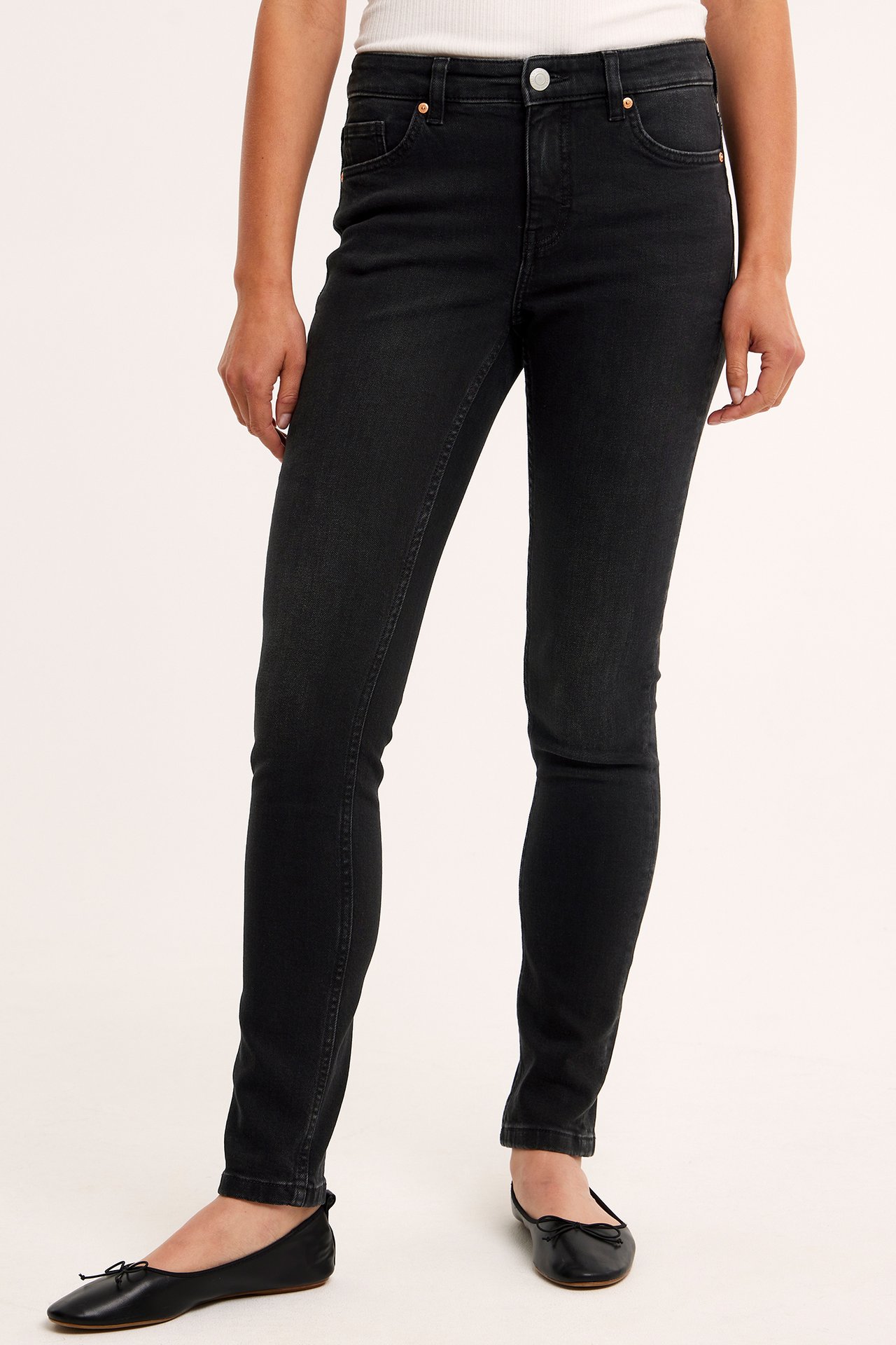 Miranda slim low waist jeans - Czarny dżins - 9