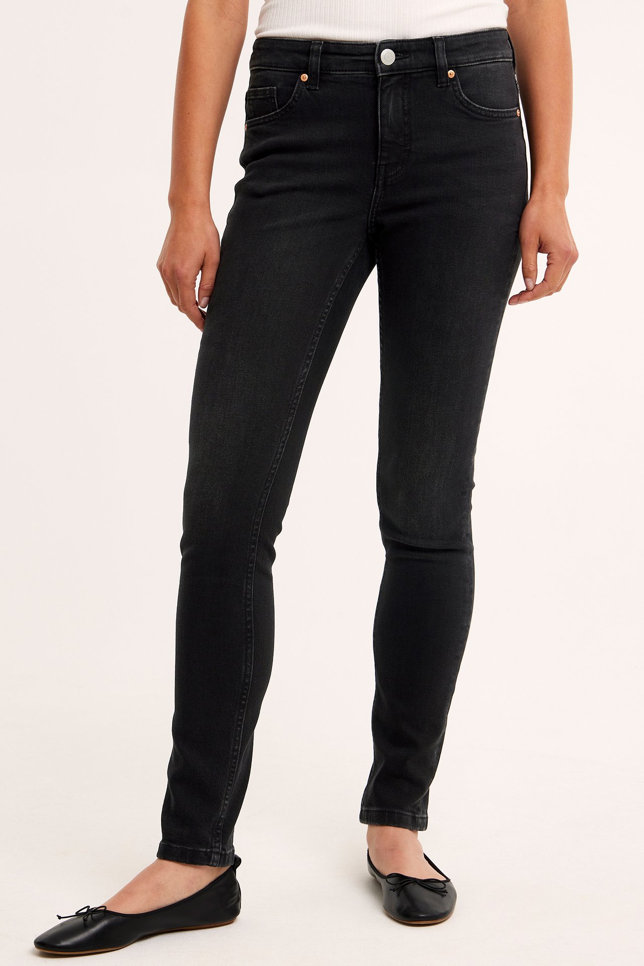 Dżinsy Slim Low Waist - Czarny dżins - 2