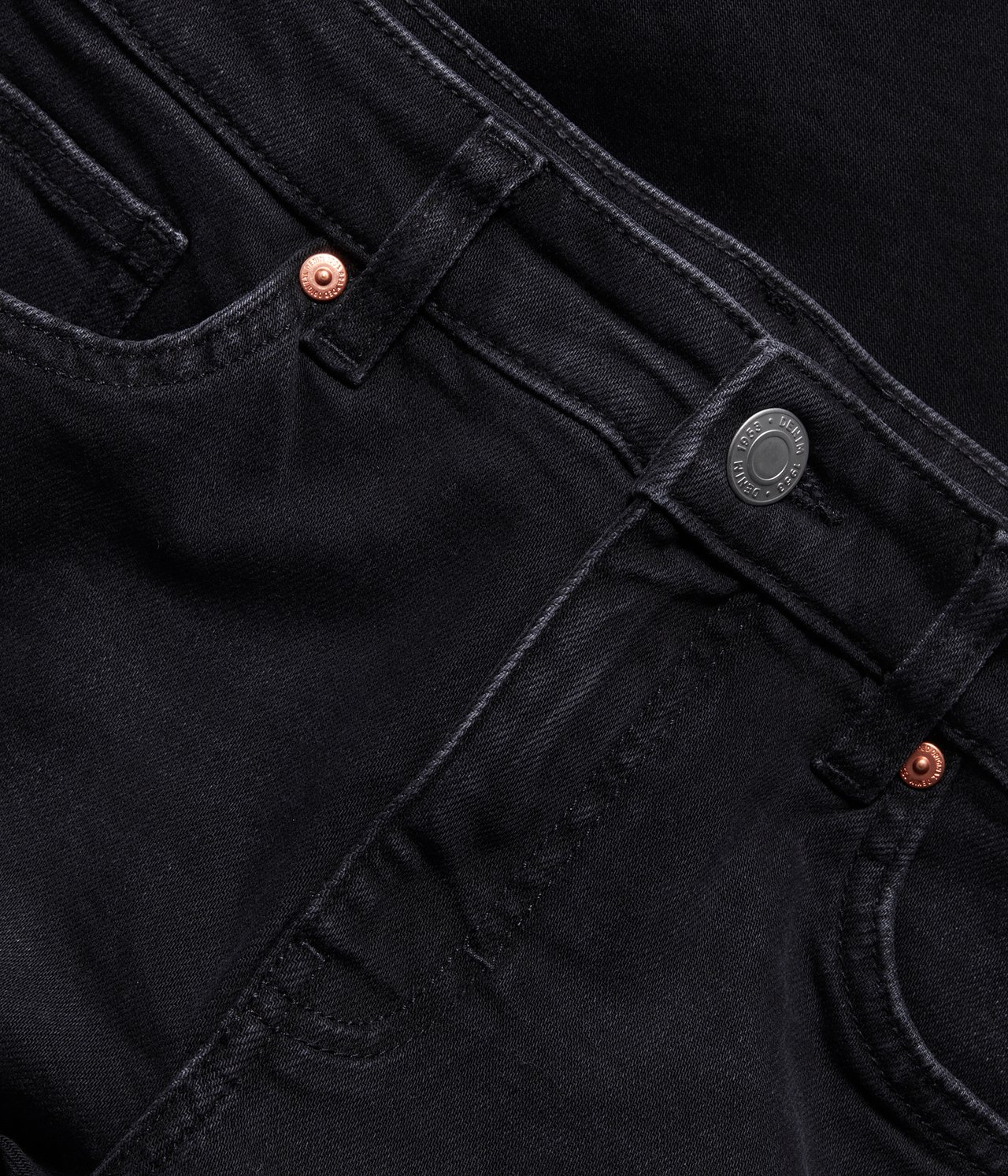 Dżinsy Slim Low Waist - Czarny dżins - 5