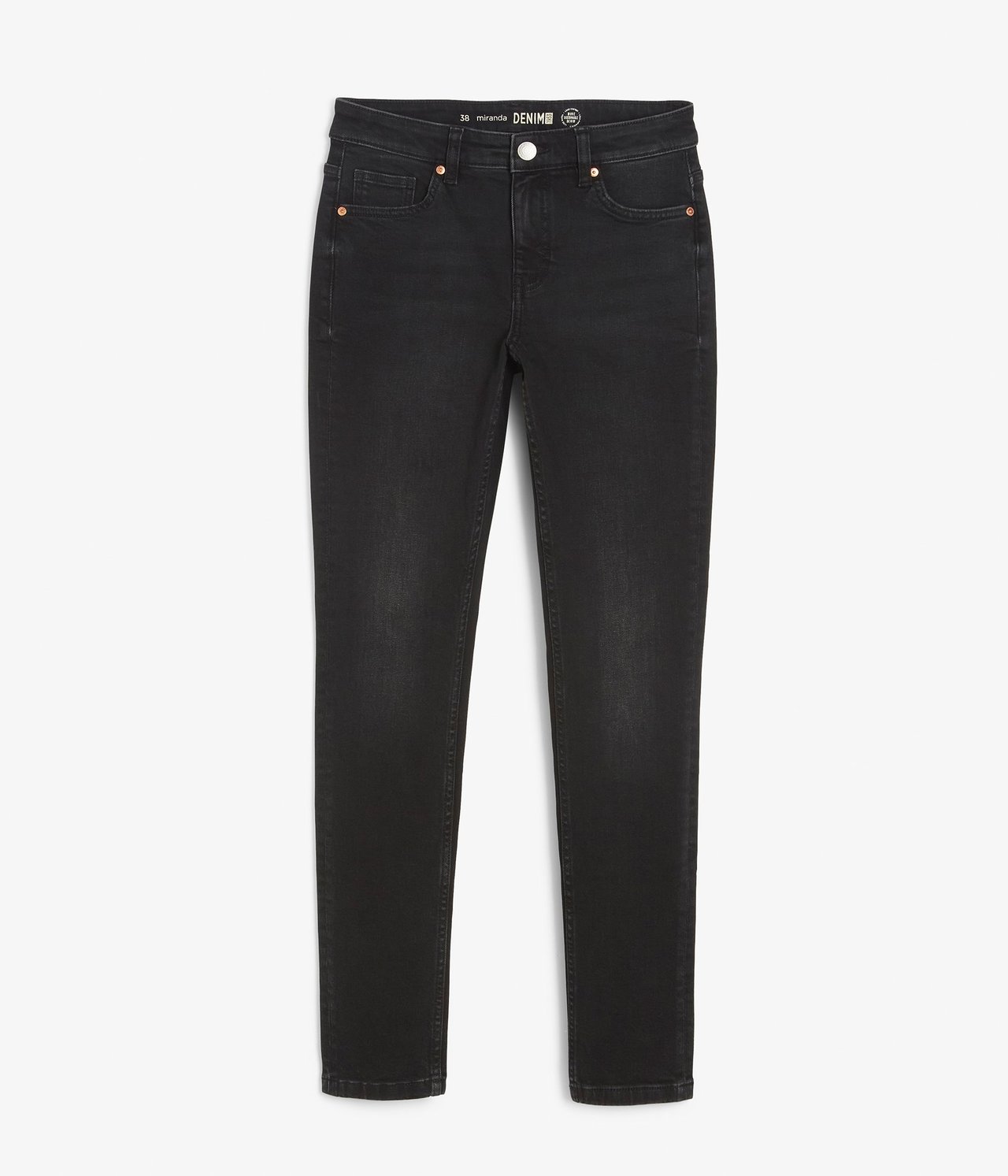 Miranda slim low waist jeans Musta denimi - null - 3