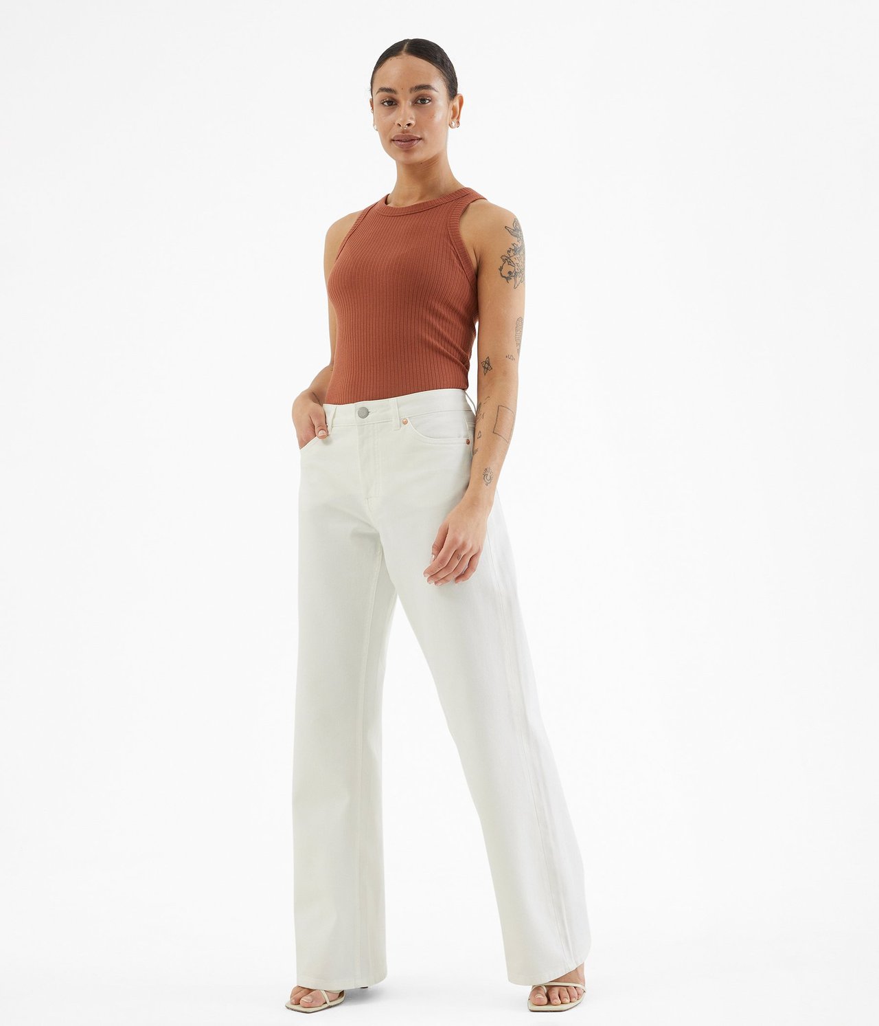 Jeans wide fit Offwhite - null - 0
