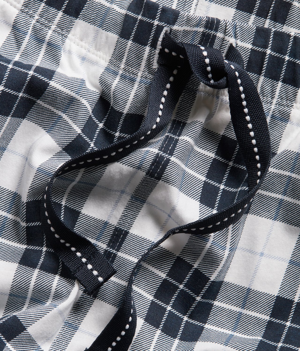 Rutig pyjamasbyxa Mörkblå - null - 8