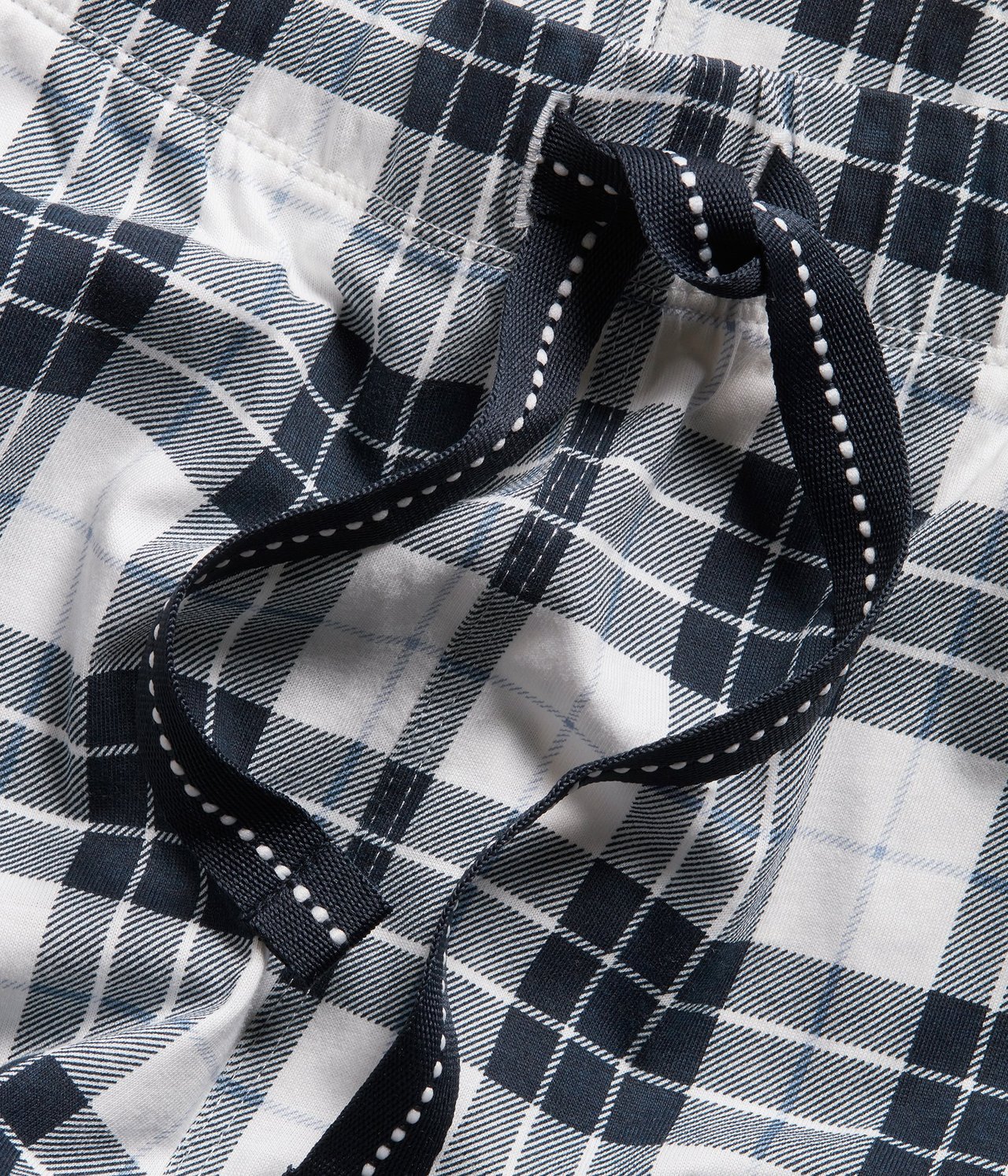 Rutig pyjamasbyxa Mörkblå - null - 9