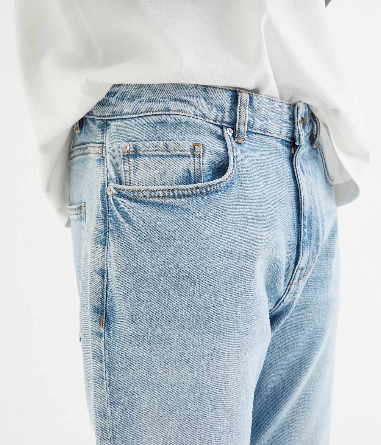 Hank regular jeans - Vaalea denimi - 189cm / Storlek: 33/34 - 4