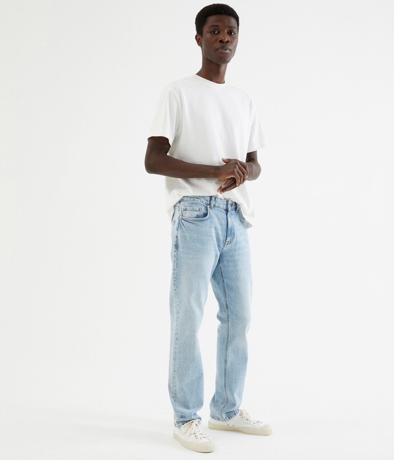 Hank regular jeans Vaalea denimi - null - 0