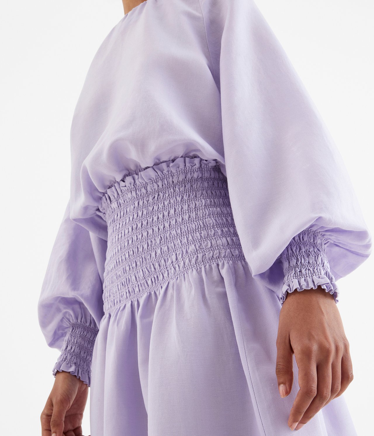 Paitapusero pellavasekoitteesta - Vaaleanvioletti - 2
