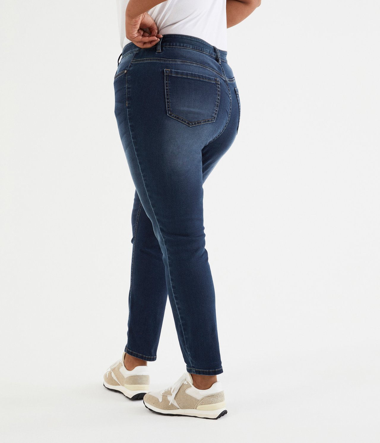 Ebba slim jeans - Mørk denim - 182cm / Storlek: 50 - 4