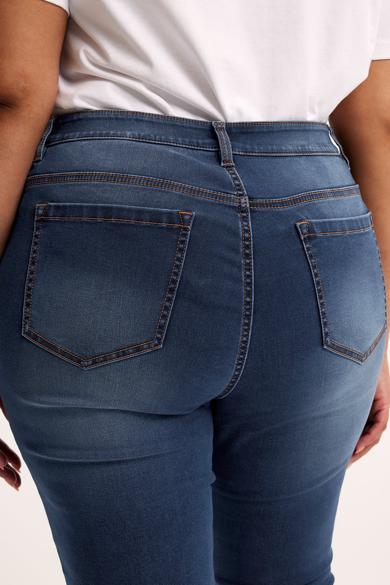Slim jeans high waist - Mörk denim - 3