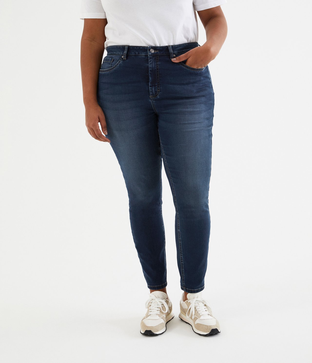 Ebba slim jeans Tumma denimi - null - 2