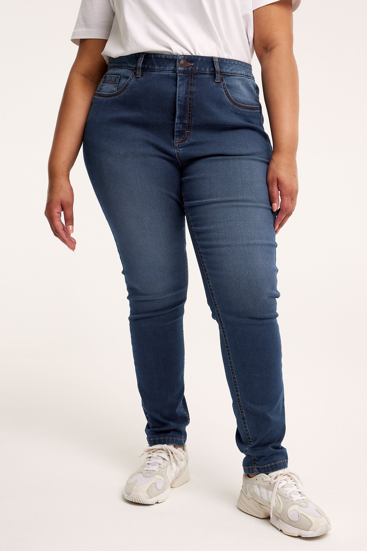 Slim jeans - Mörk denim - 4