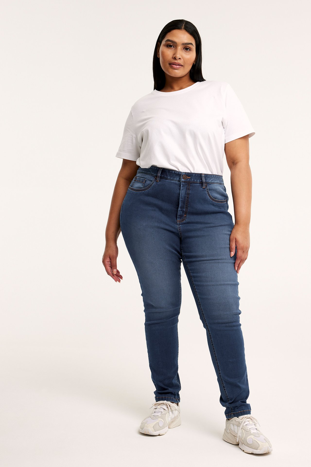 Slim jeans - Tumma denim - 1