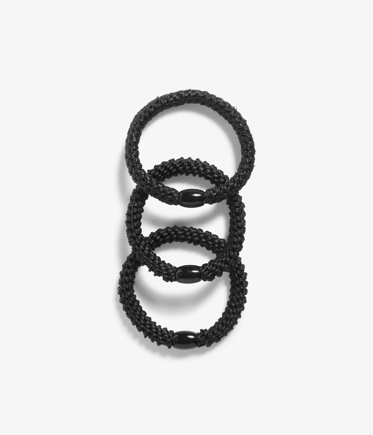 Hiuslenkit 3-pack - Musta - 1