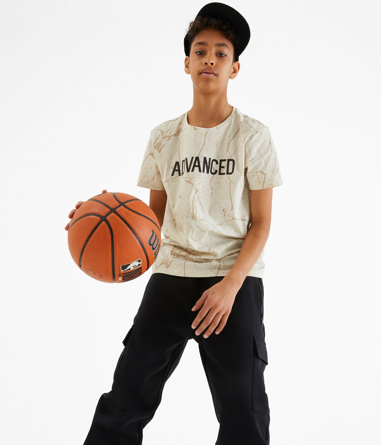 Mönstrad t-shirt - Beige - 3