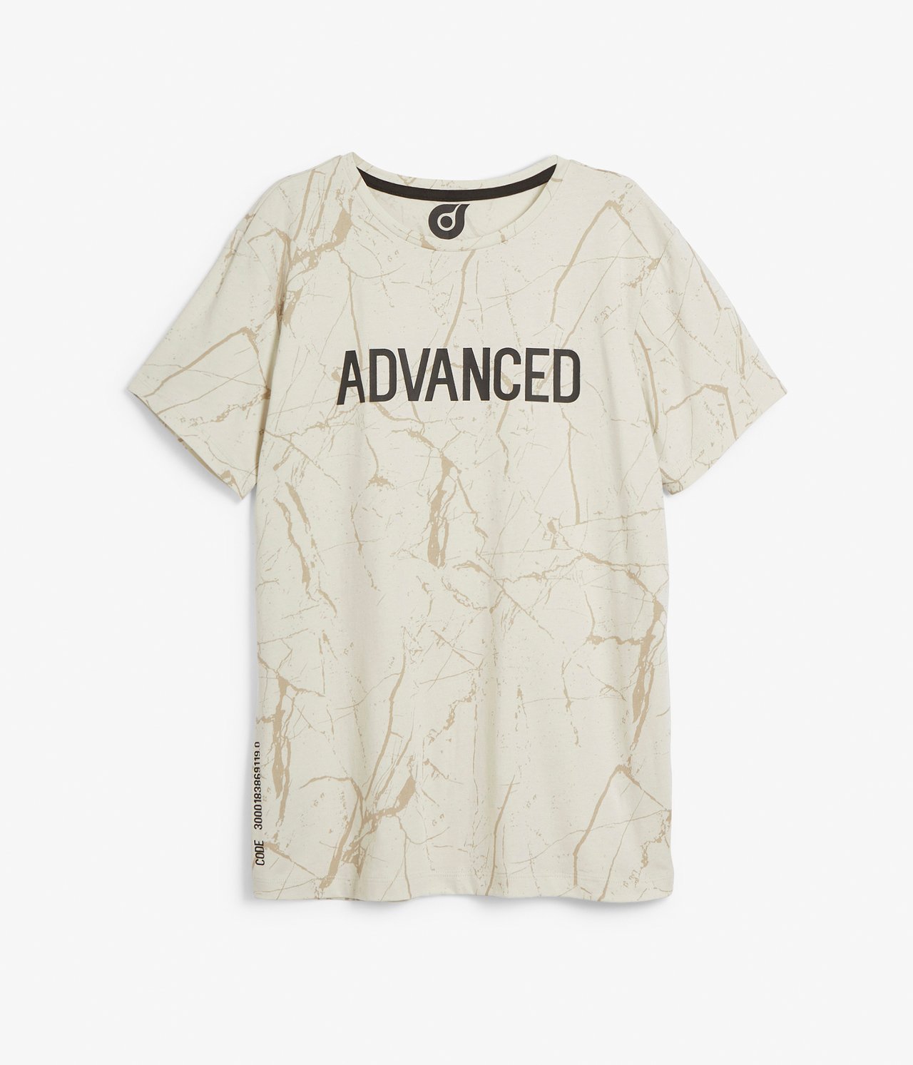 Mönstrad t-shirt - Beige - 6