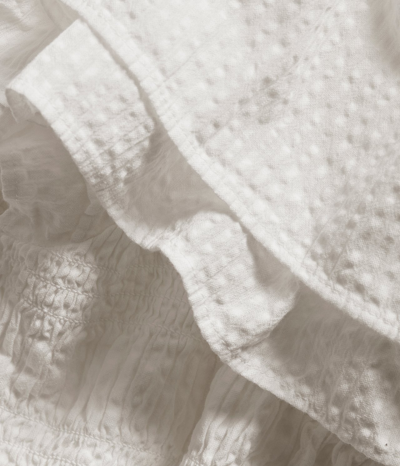 Blus med smock - Offwhite - 5