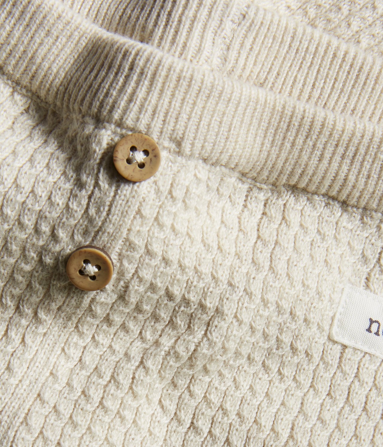 Stickade leggings - Melerad beige - 1