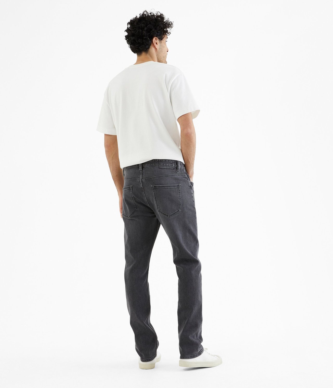 Hank regular jeans Hopeanharmaa - null - 2