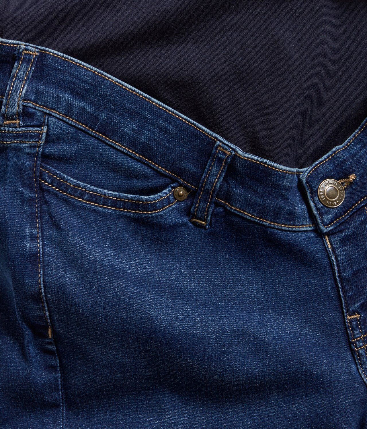 Äitiysfarkut slim fit - Tumma denim - 1