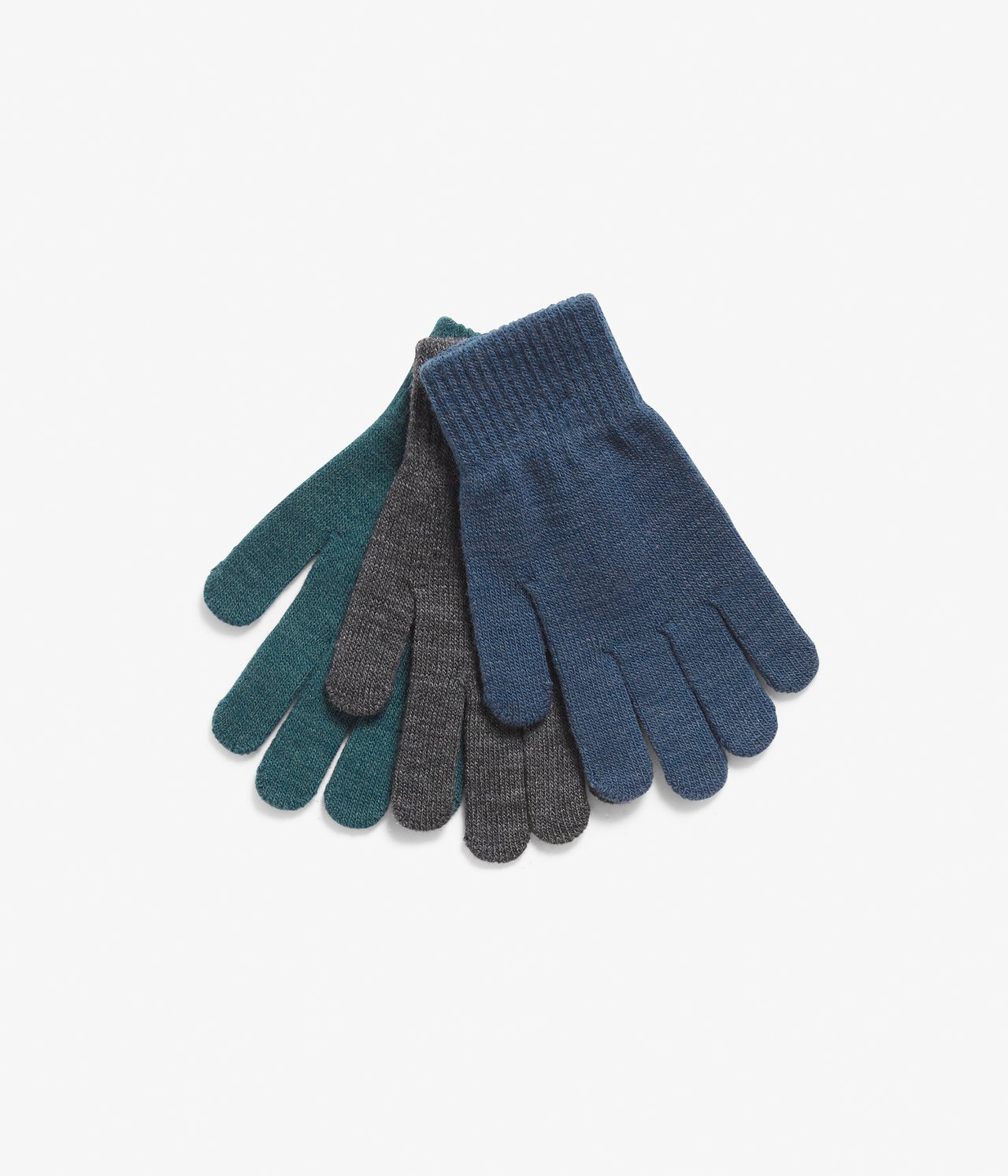 Rękawiczki pięciopalczaste, 3-pak - Ciemnoniebieski - 1