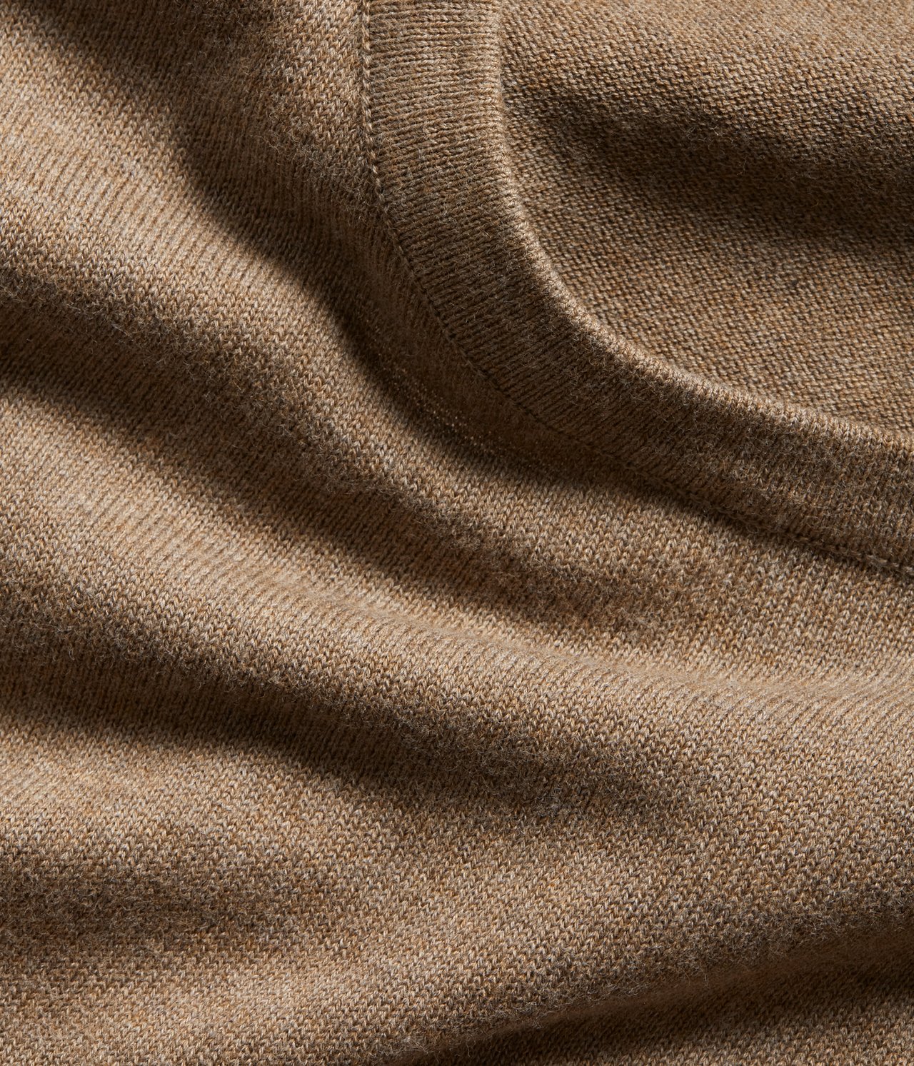 Cienki sweter - Brązowy melanż - 5