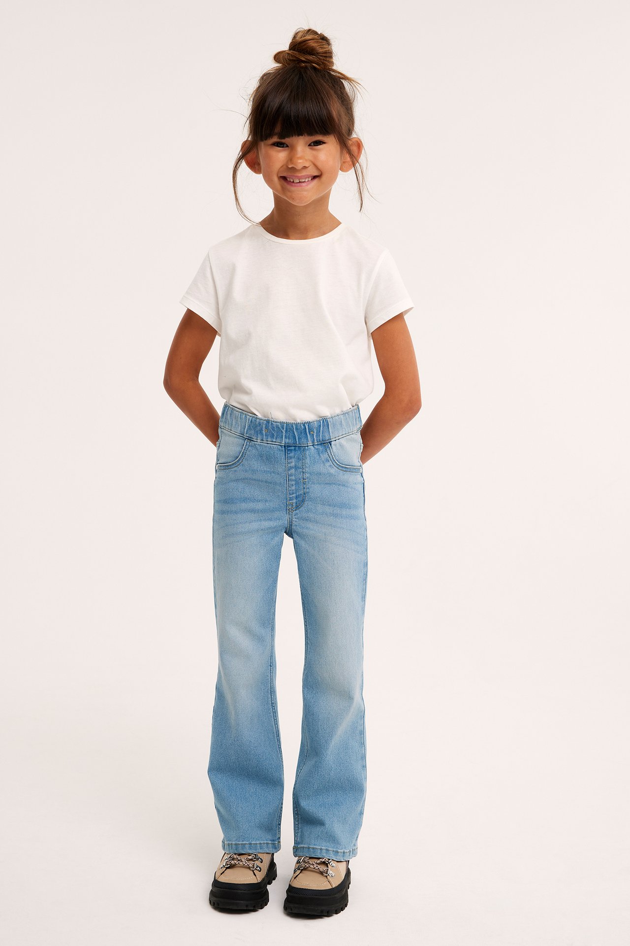 Bootcut jeggings - Vaalea denim - 1