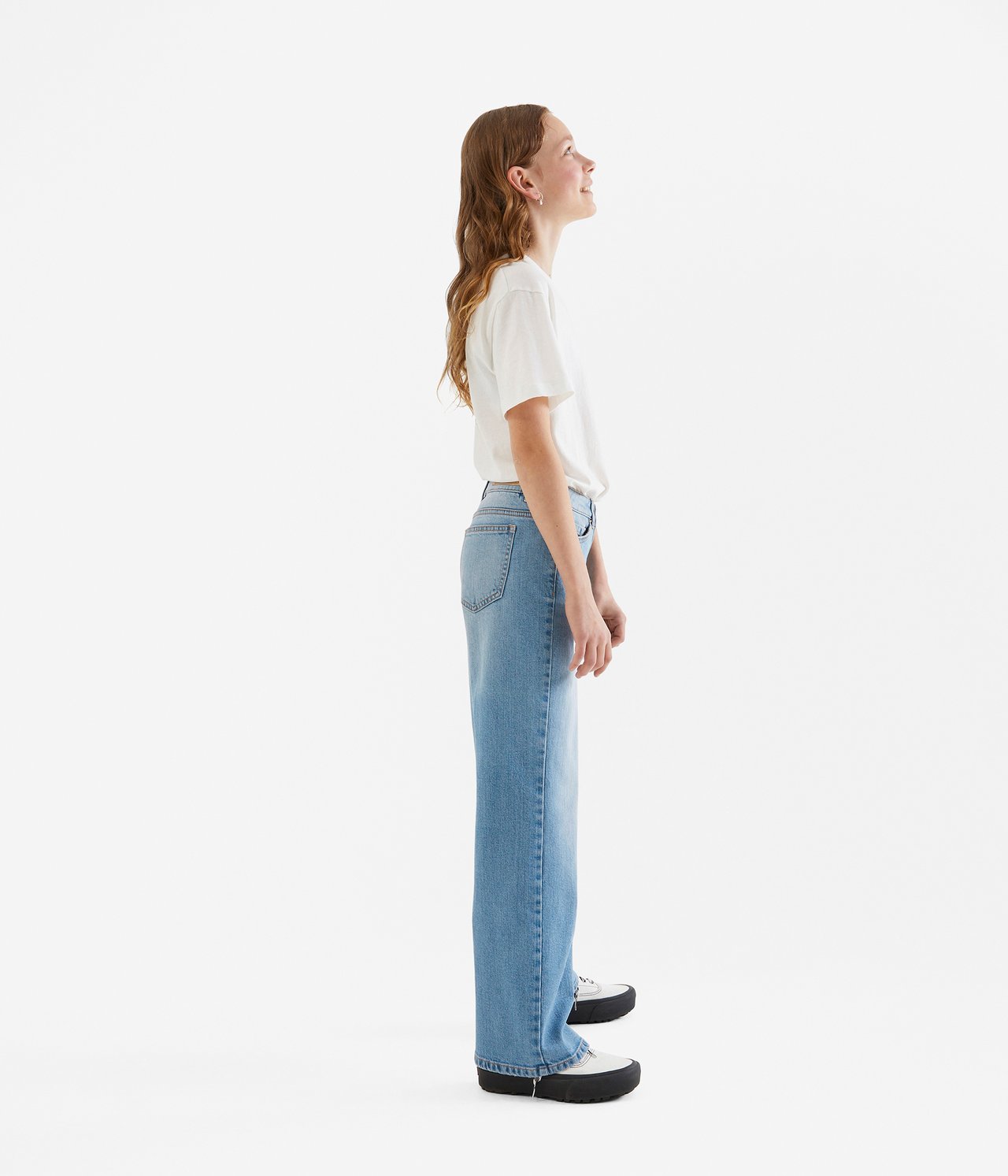 Jeans wide fit low waist Ljus denim - null - 4
