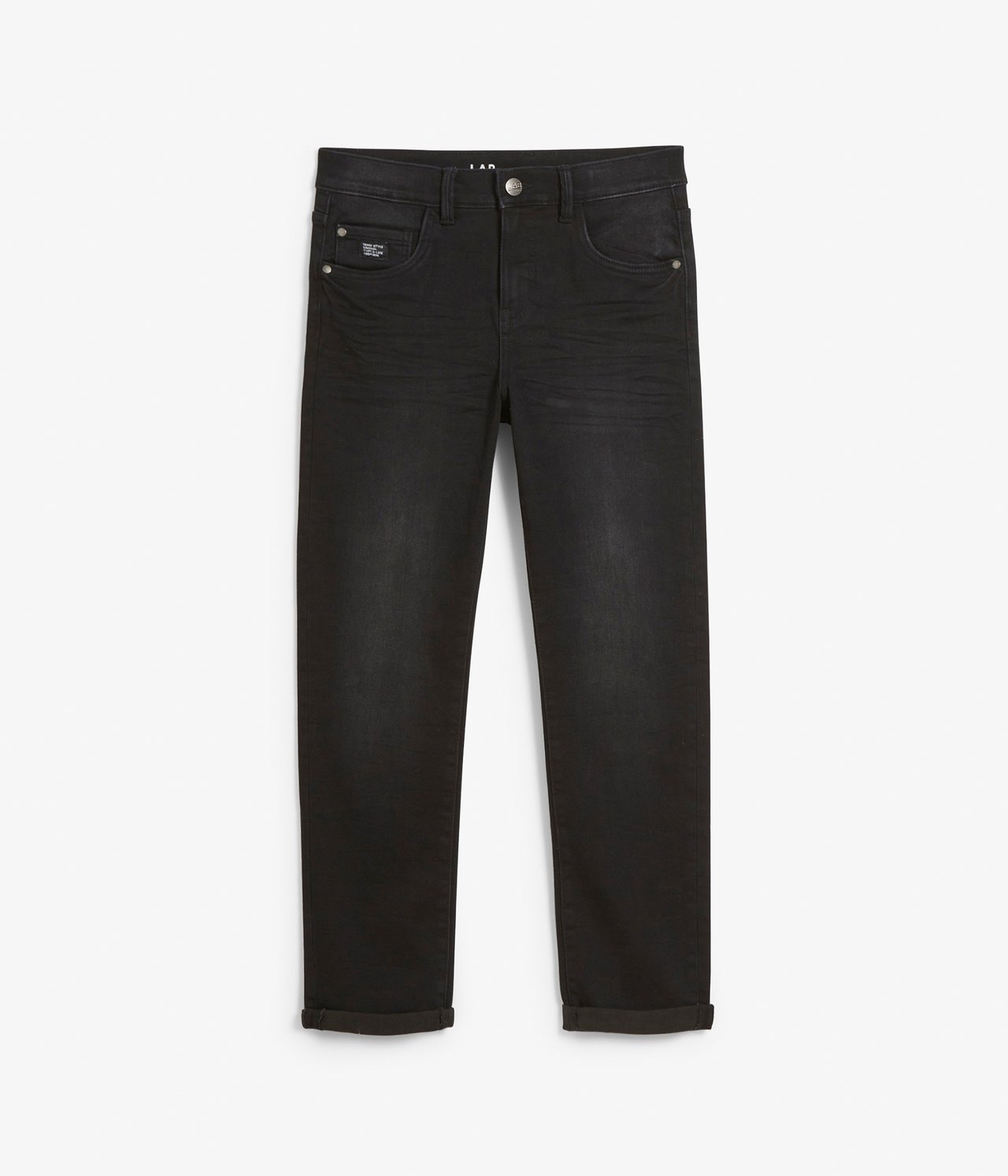 Eddy jeans relaxed fit Tvättad svart denim - 152 - 1