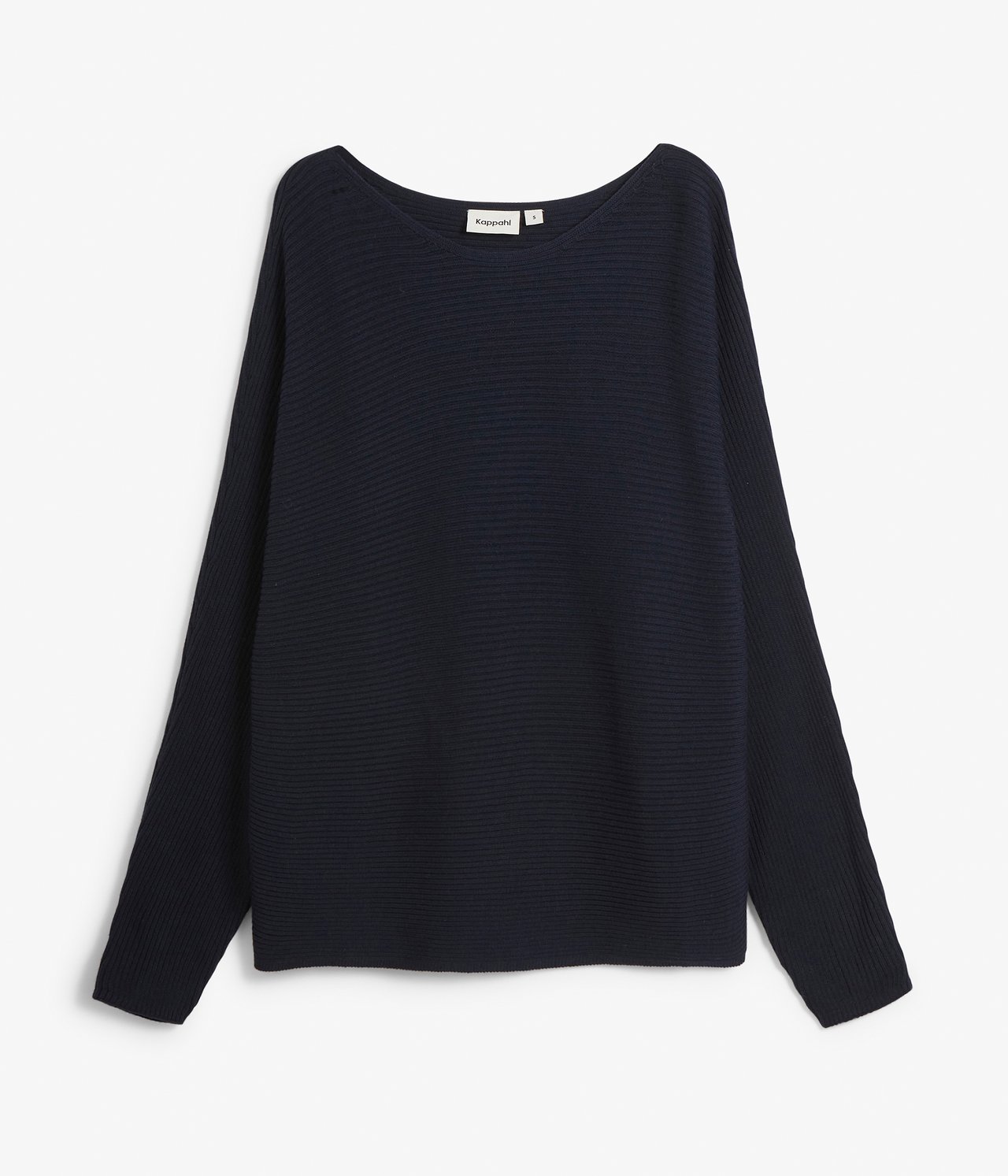 Sweter z warkoczowym splotem - Ciemnoniebieski - 5