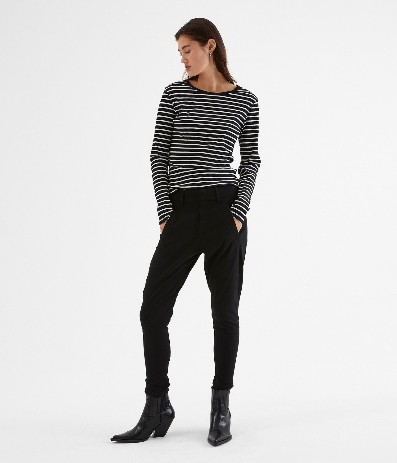 Boyfriend housut slim fit