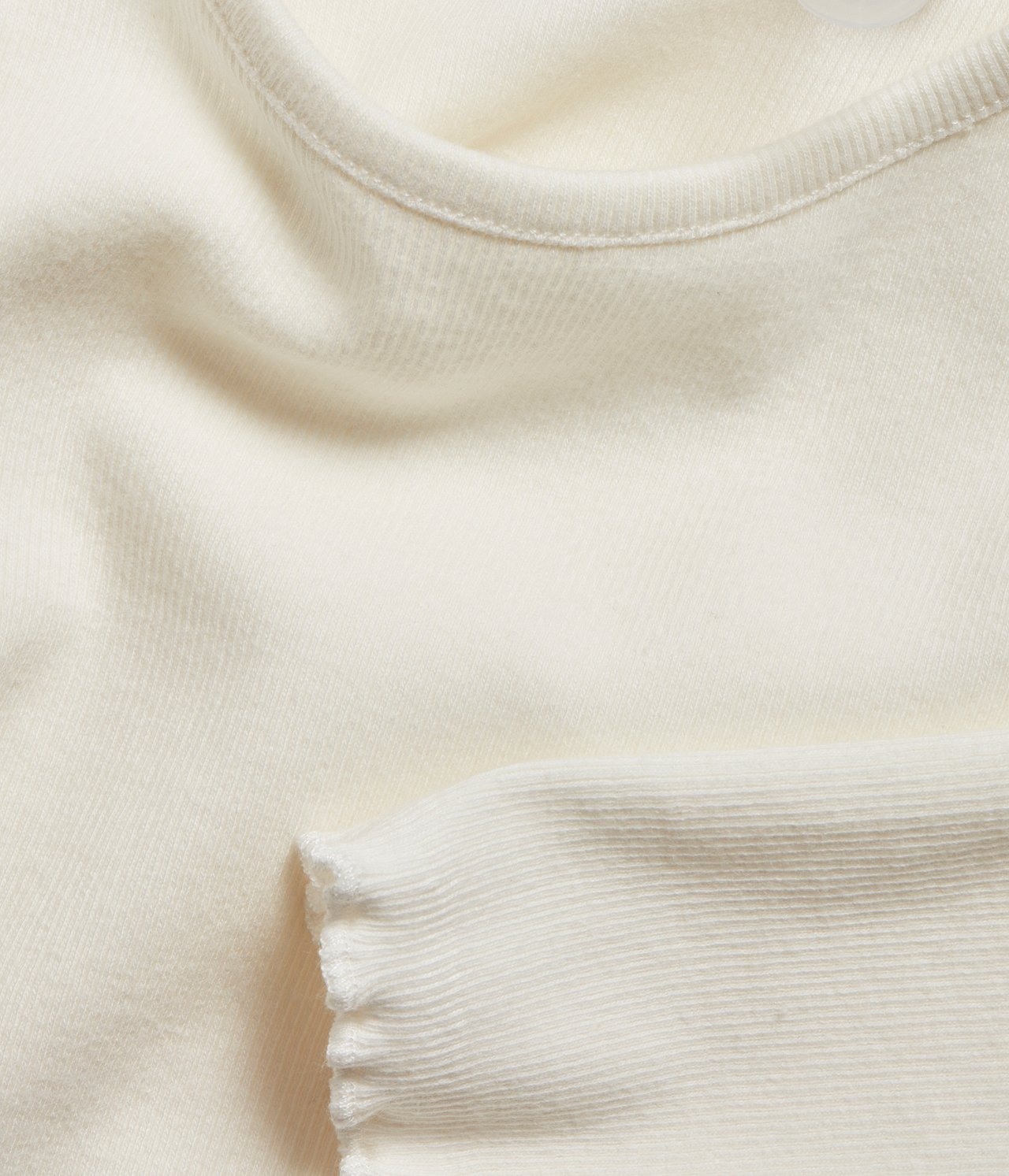 Prążkowany top - Offwhite - 6