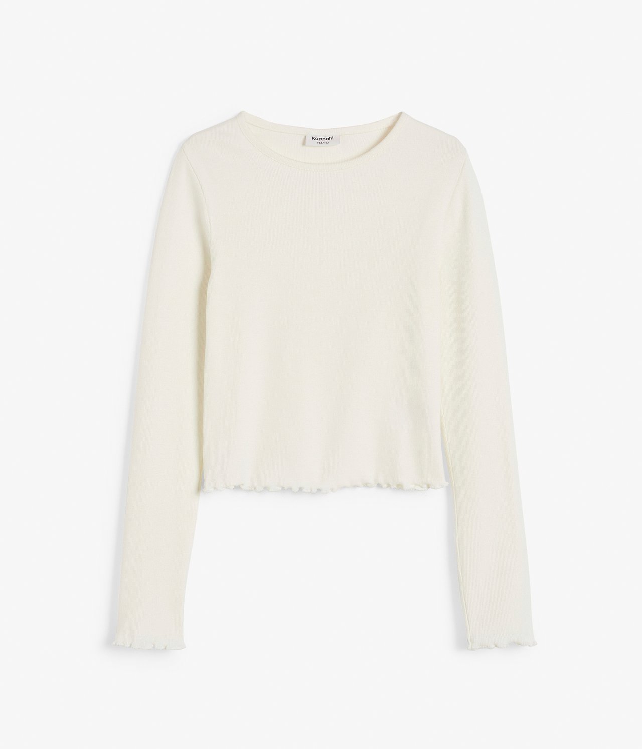 Prążkowany top - Offwhite - 7