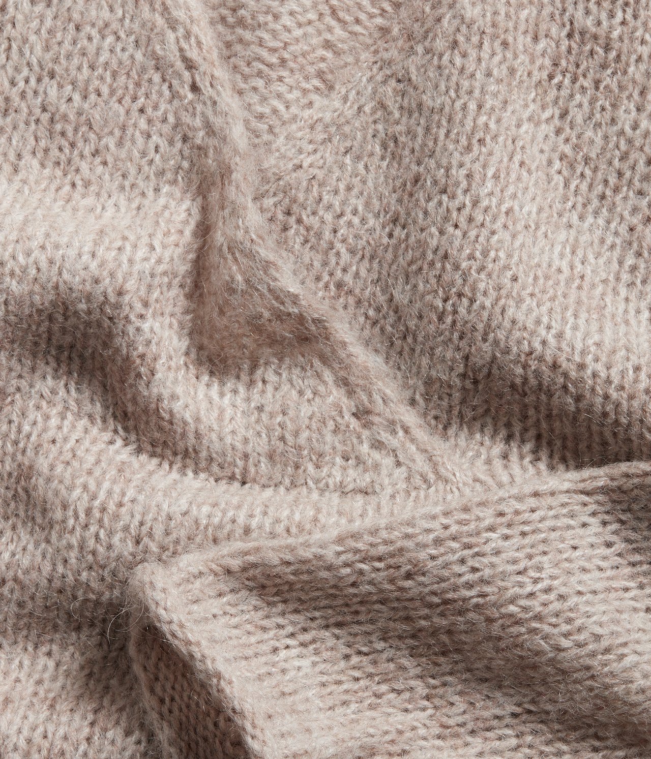 Dzianinowy sweter - Beżowy - 5