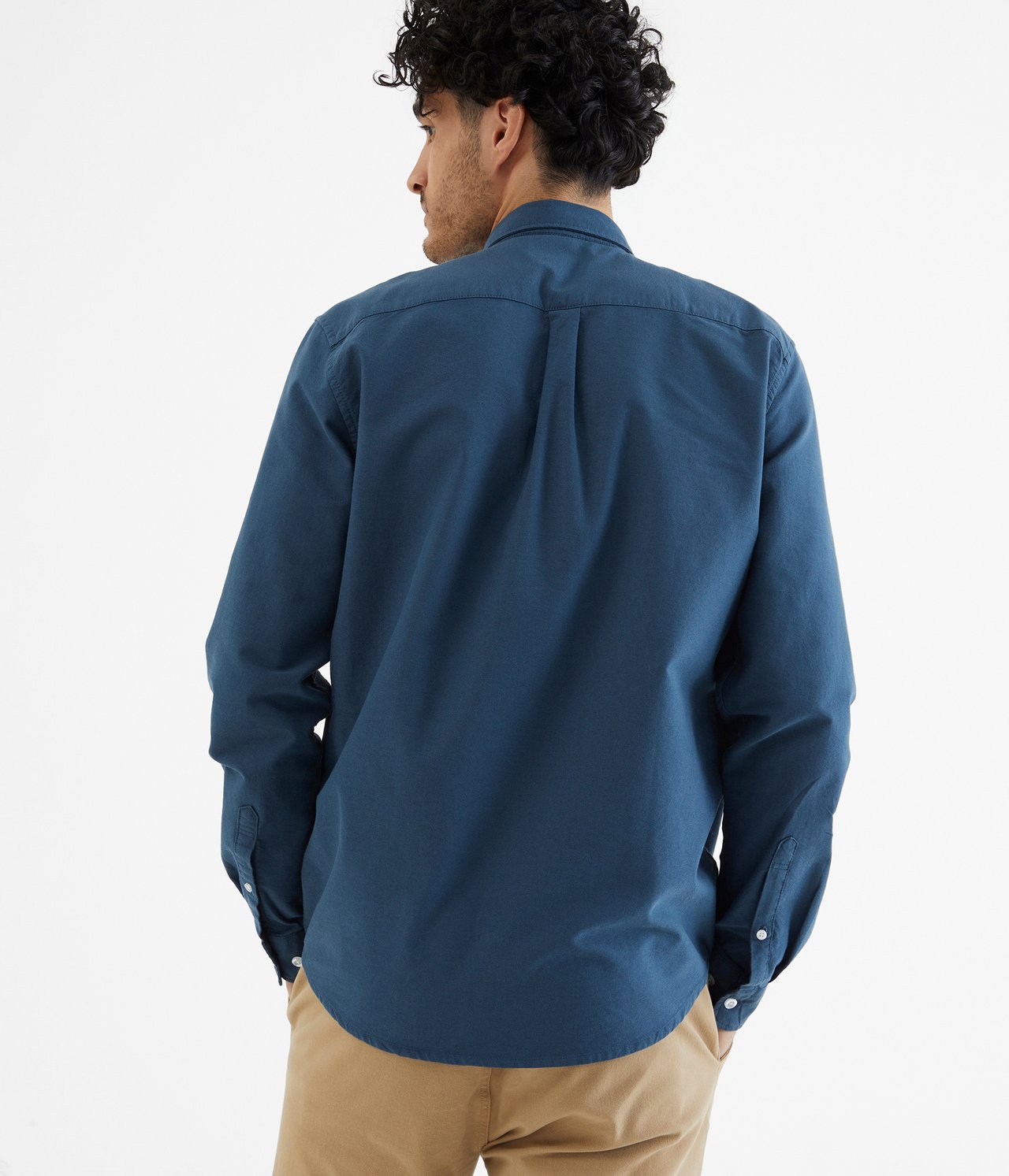 Oxfordpaita regular fit - Tummansininen - 4