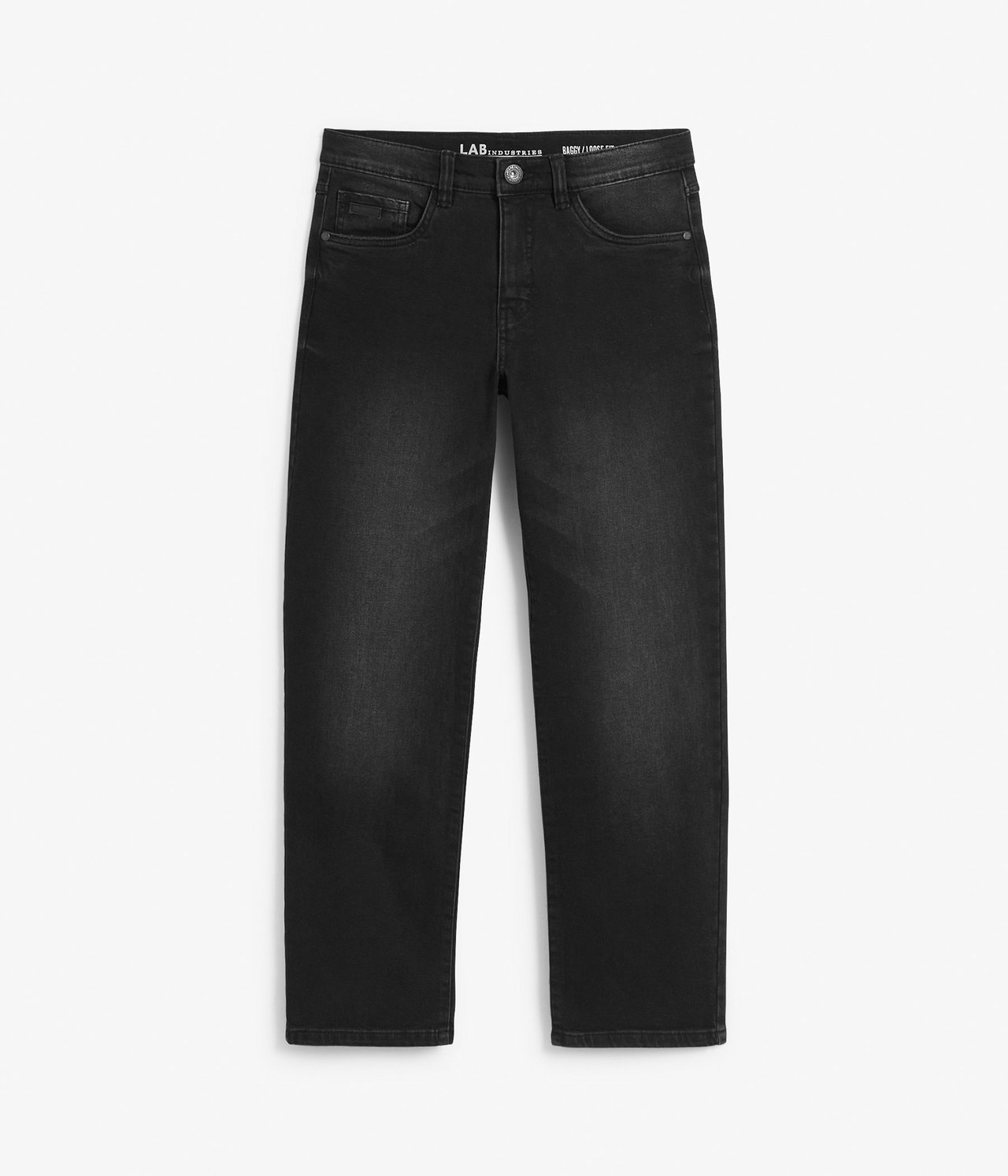 Baggy jeans loose fit Musta denimi - 134 - 1