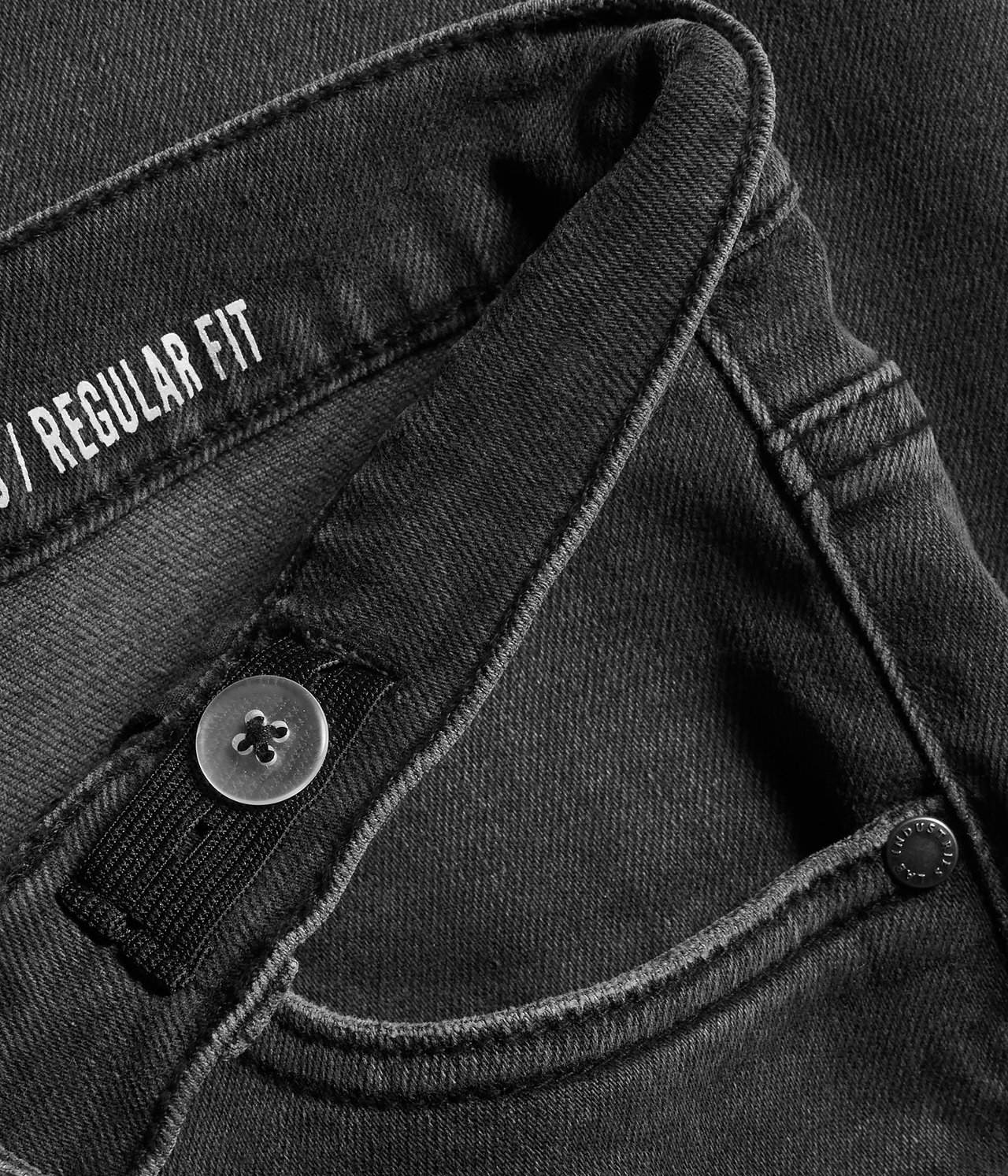 Retro jeans regular fit - Hopeanharmaa - 5