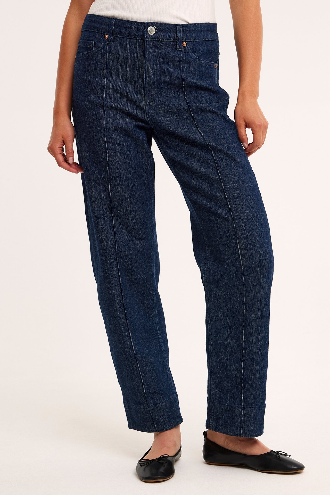 Jeans barrel fit - Ciemny dżins - 4