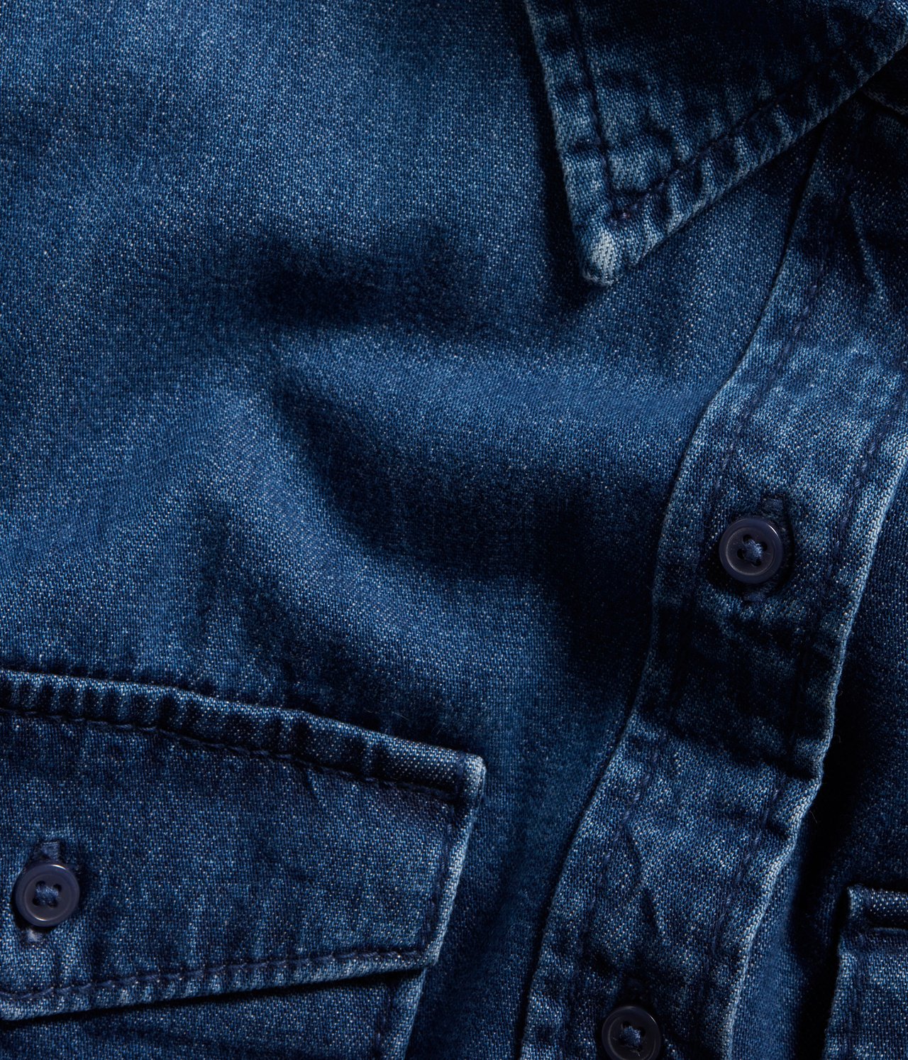 Jeansskjorte Mørk denim - null - 5