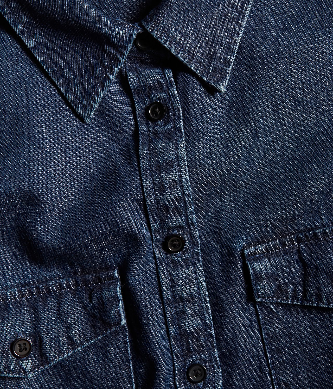 Jeansskjorte Mørk denim - null - 6