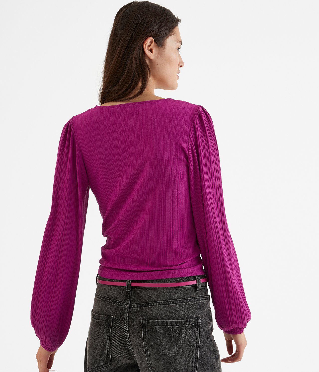 Långärmad topp - Rosa - 4