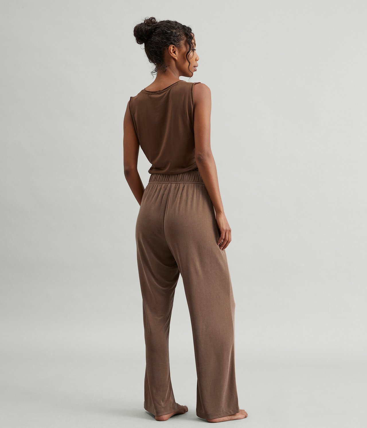 Trikoohousut Loungewear - Ruskea - 4