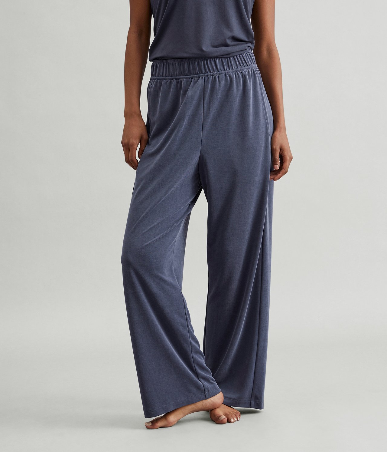 Trikåbyxa Loungewear - Mörkblå - 2