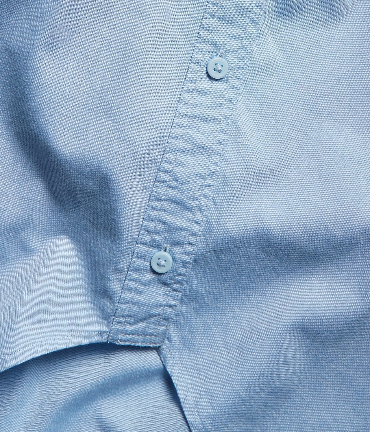 Skjorta med knäppning i sidorna Ljusblå - null - 9