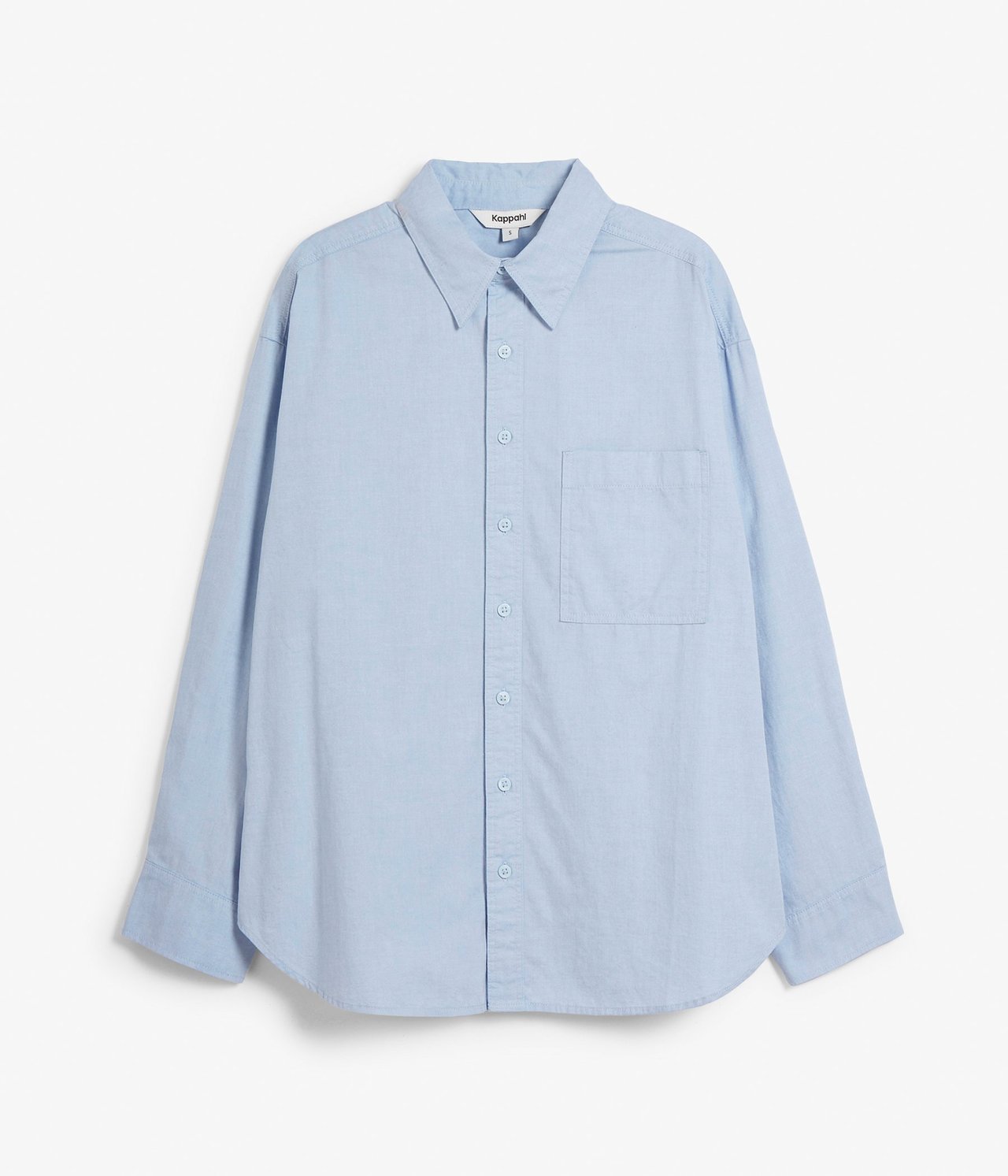 Skjorta med knäppning i sidorna - Ljusblå - 6