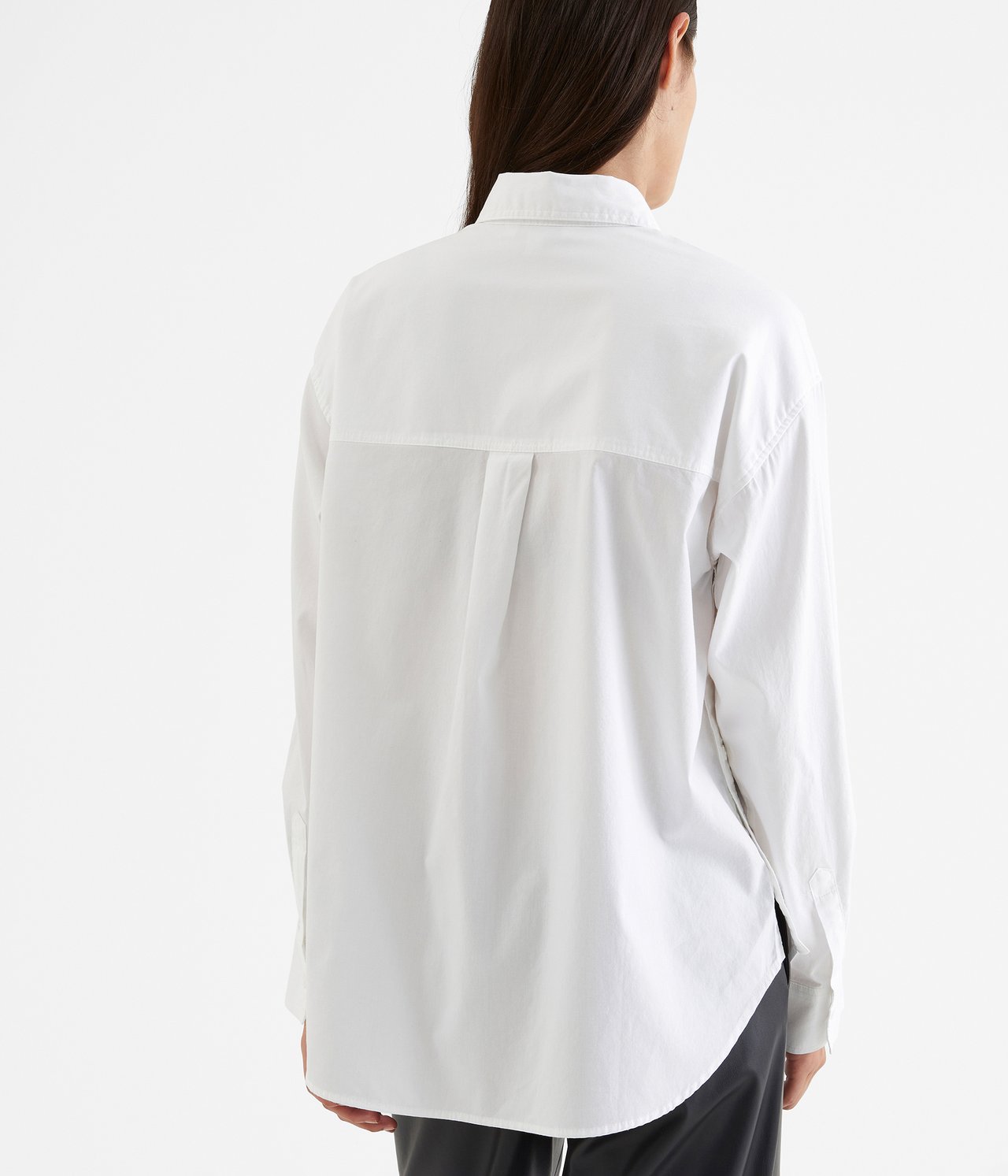 Skjorte med knepping i sidene Hvit - null - 4