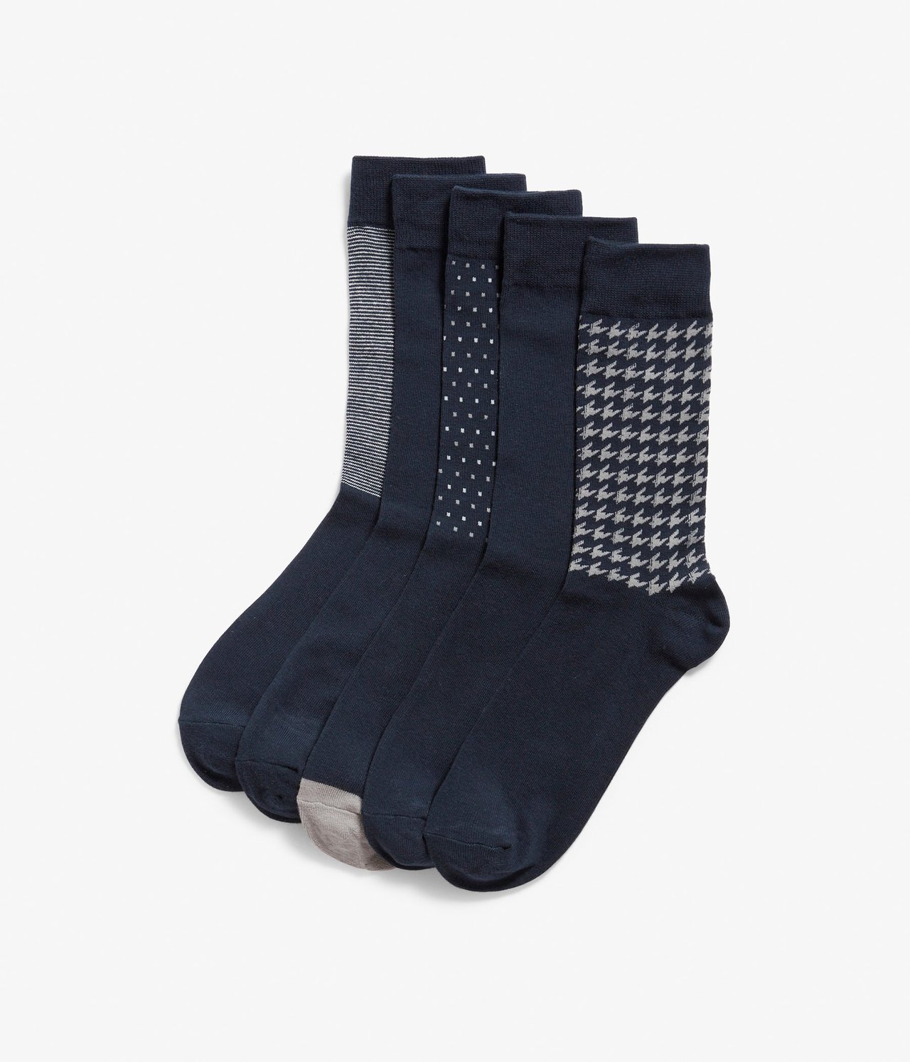 5-pk. sokker Blå - null - 0