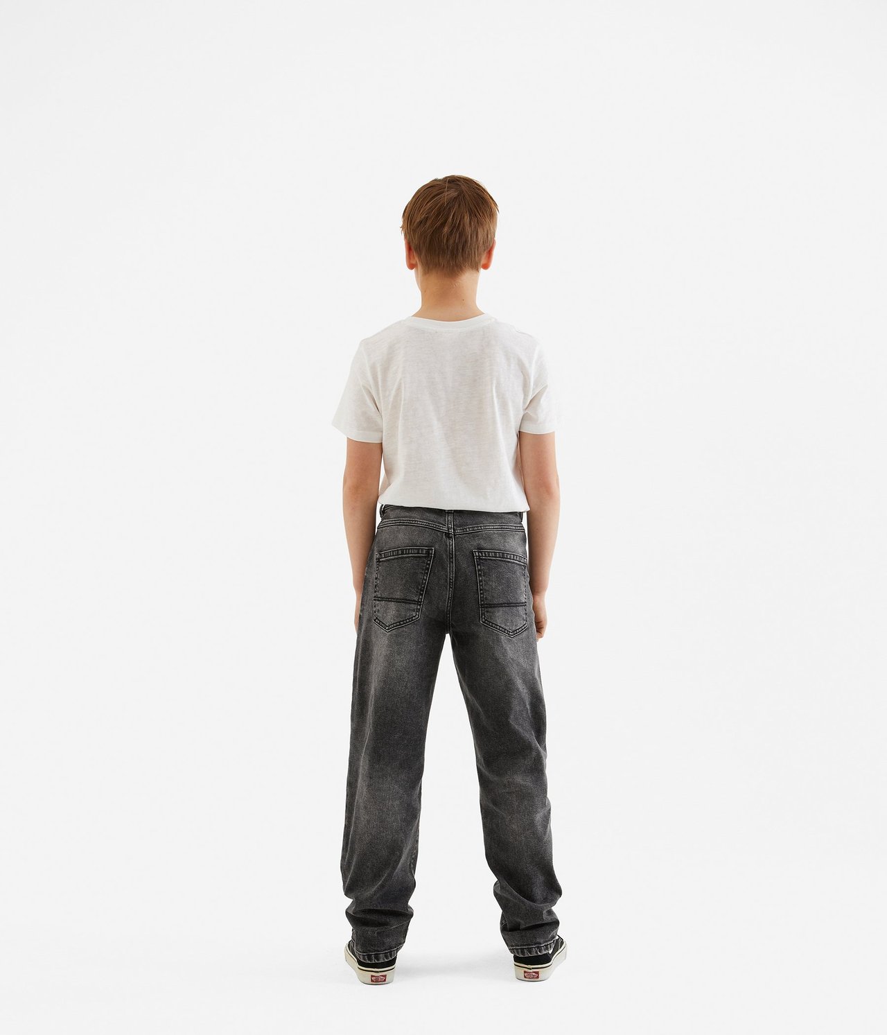 Baggy jeans loose fit Silvergrå - null - 2