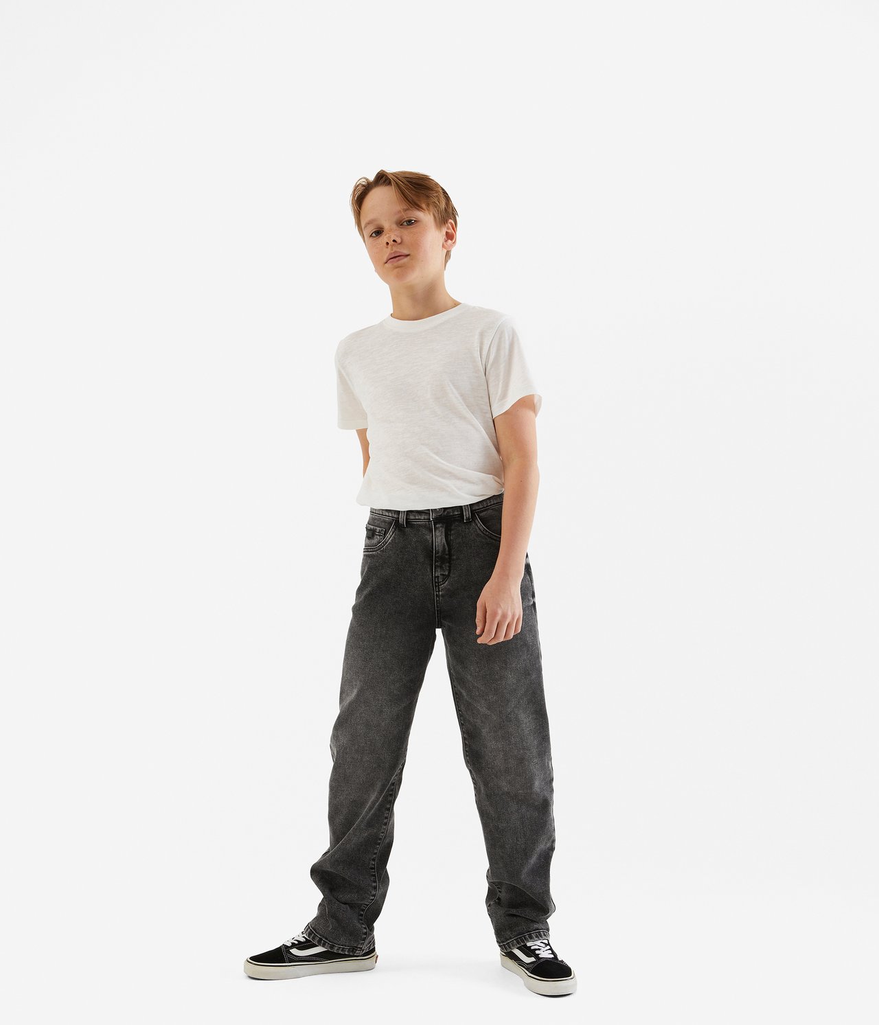 Baggy jeans loose fit - Srebrno-szary - 1